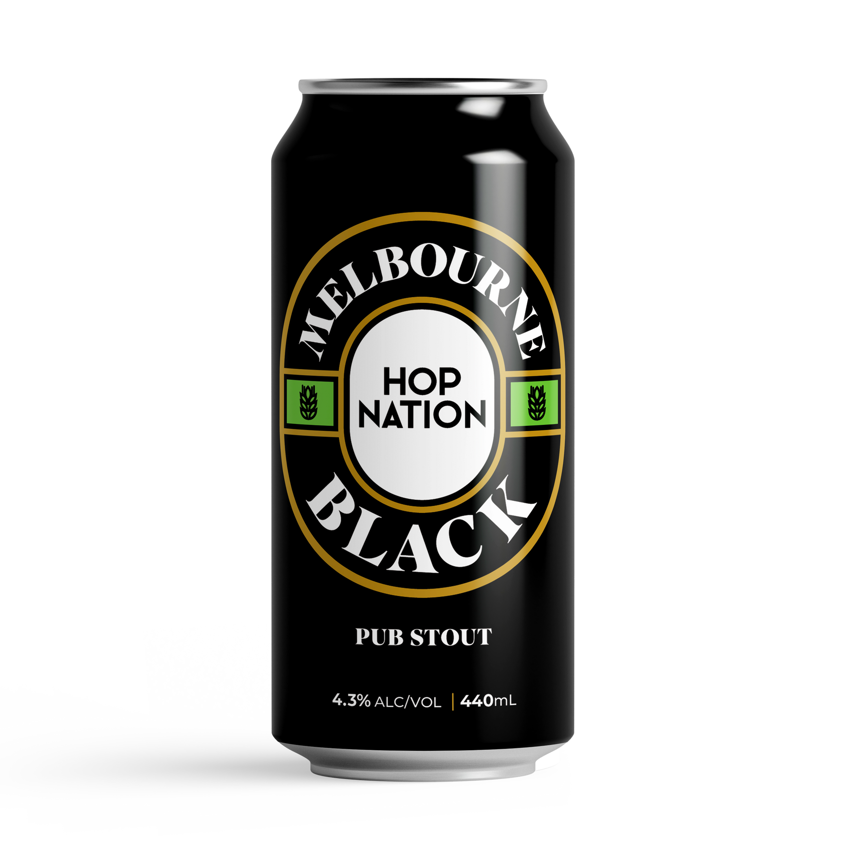 Hop Nation Melbourne Black Pub Stout 440ml